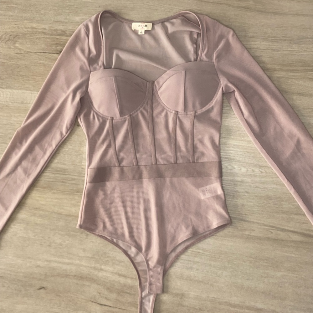 Long Sleeve Mauve Bodysuit